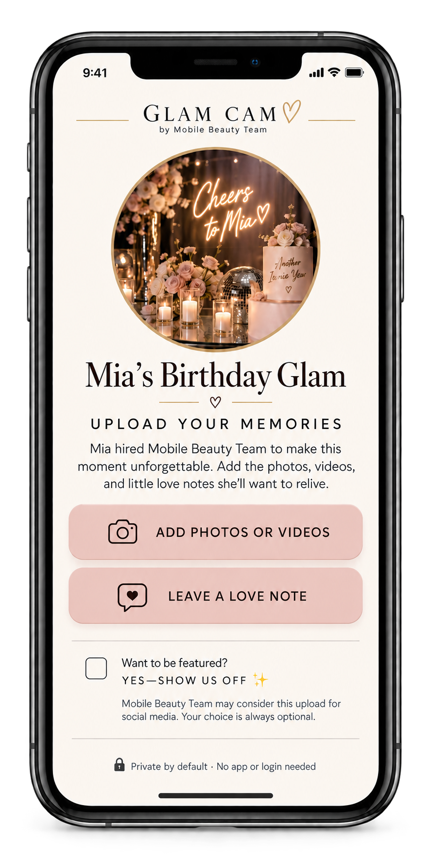 Celebration details